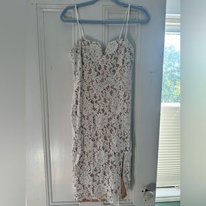 Lulus White Crochet Lace Bodycon Mini Dress